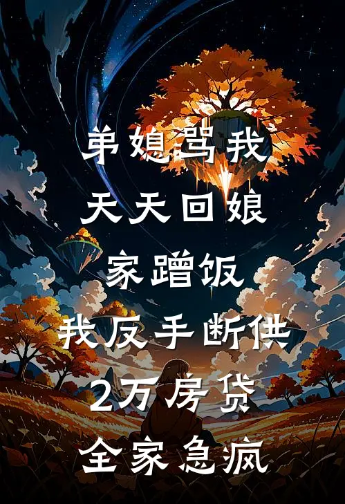 弟媳骂我天天回娘家蹭饭，我反手断供2万房贷全家急疯
