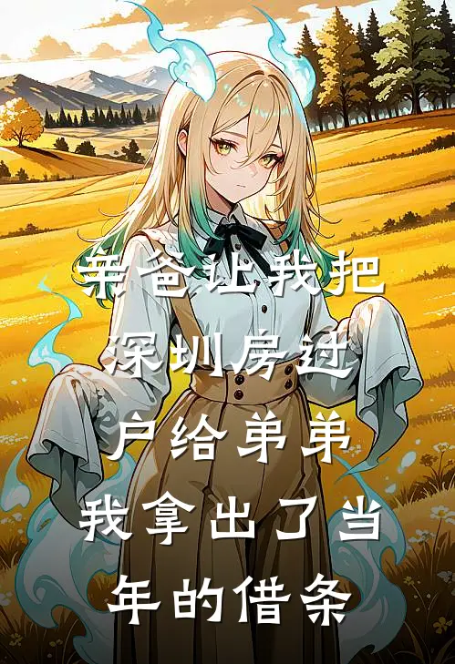 亲爸让我把深圳房过户给弟弟,我拿出了当年的借条