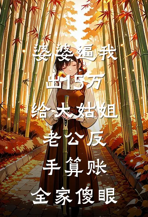 婆婆逼我出15万给大姑姐，老公反手算账，全家傻眼