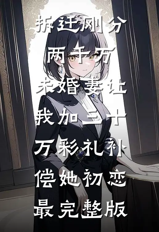 拆迁刚分两千万，未婚妻让我加三十万彩礼补偿她初恋最完整版