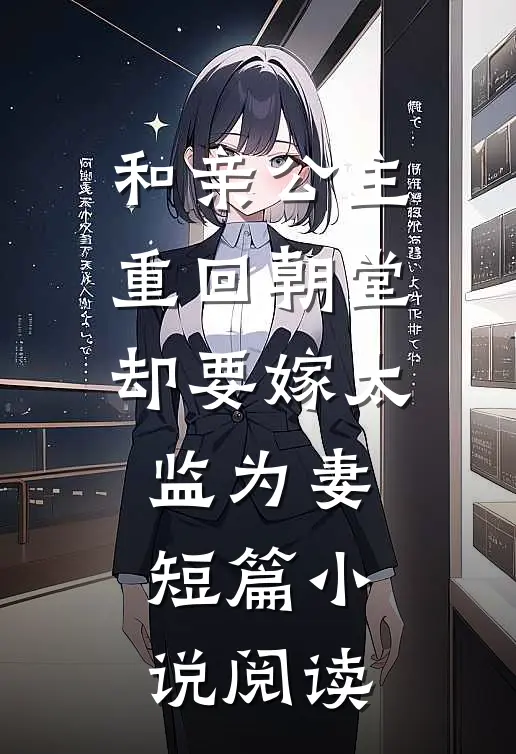 和亲公主重回朝堂却要嫁太监为妻短篇小说阅读